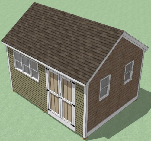 12×16 Shed Plans – How To Build Guide – Step By Step – Garden / Utility / Storage