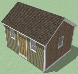 12×16 Shed Plans – How To Build Guide – Step By Step – Garden / Utility / Storage