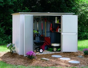 Arrow Shed GS83-C Garden Steel Storage Shed 8-Feet by 3-Feet